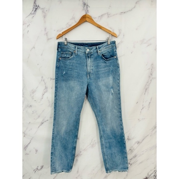 H&M &Denim High Rise Slim Straight Jeans - Picture 1 of 3